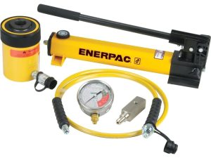SCH302H, 30 Ton, 2.5 in Stroke, Hollow Hydraulic Cylinder and Hand Pump Set