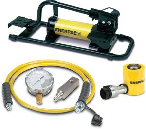 SCL101FP, 10 Ton, 1.5 in Stroke, Low Height Hydraulic Cylinder and Foot Pump Set